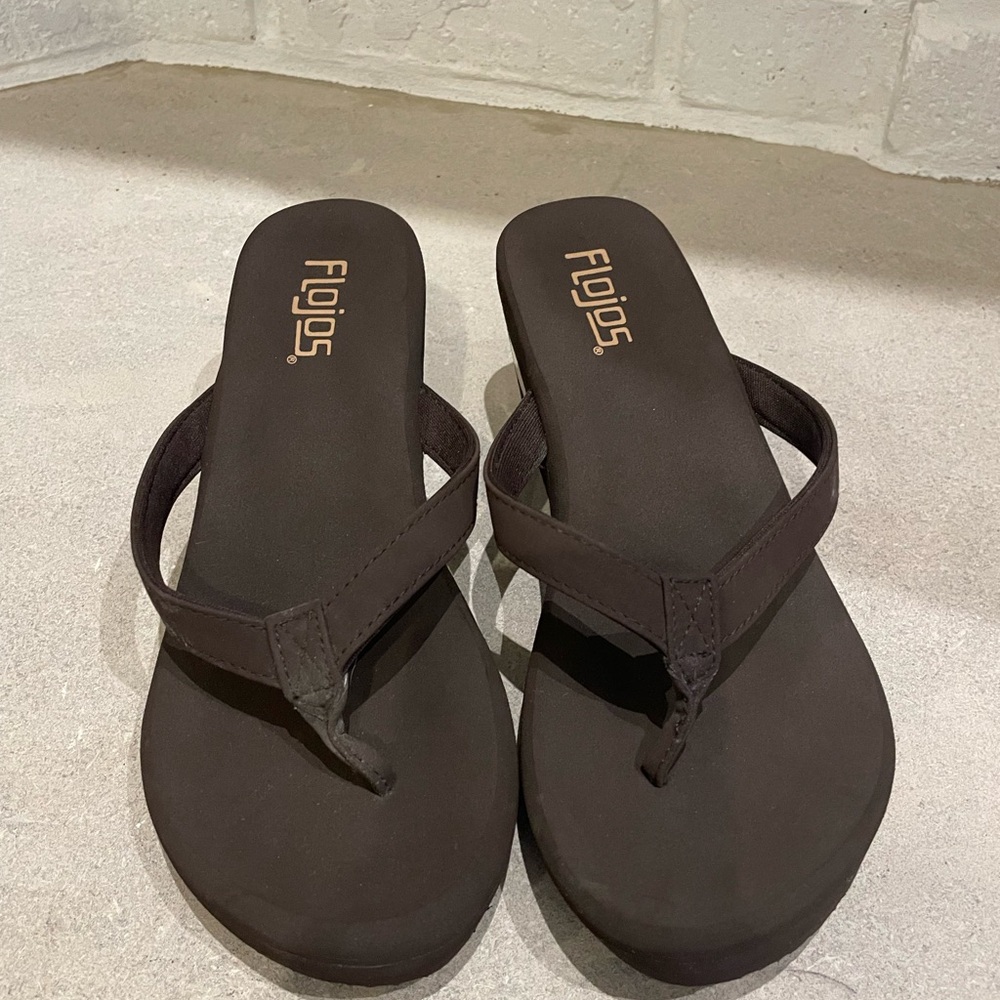 Flojos Women's Dark Brown Sandals-New
